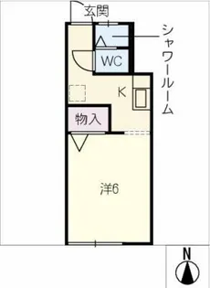 パナハイツ中央牧野【1階】の間取り