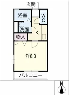翠風荘【2階】の間取り
