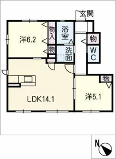ファミエール【1階】の間取り