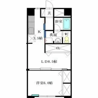 大脇ビル【4階】の間取り
