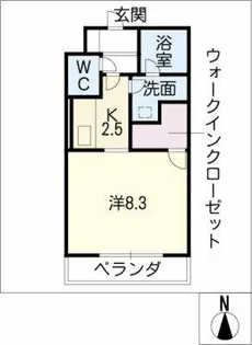 ウインドローズ【3階】の間取り