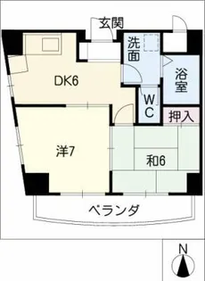 サン・パークビル【2階】の間取り