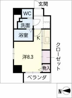 サンステージ桜山【5階】の間取り