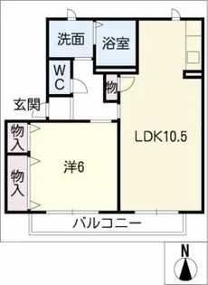 ルミエール高師 D棟【2階】の間取り