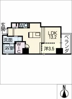 レジデンスT・L新栄【4階】の間取り