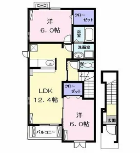 ベル アロッジオ Ⅲ【2階】の間取り