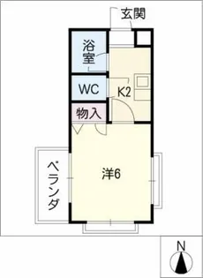 ARK中村公園駅Ⅱ【5階】の間取り