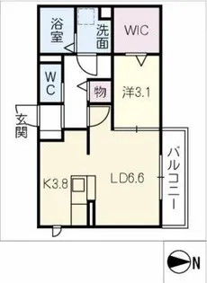 ラフィーネ高畑【3階】の間取り