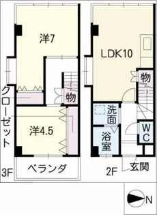 ストークマンション加木屋【3階】の間取り