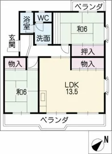 GOTANDA-VILLAⅡ【3階】の間取り