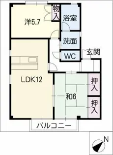 ForestVilla Ⅲ【1階】の間取り