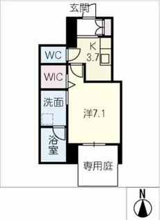 エクラジェント【1階】の間取り
