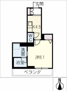 エクラジェント【3階】の間取り