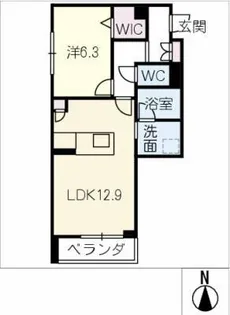 エクラジェント【2階】の間取り