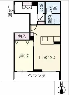 エクラジェント【3階】の間取り