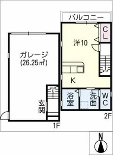 ノイエスレーベン【2階】の間取り