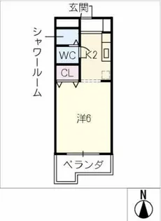 シムラ・アーバンハイツ【2階】の間取り
