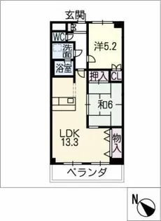 ノーム【4階】の間取り