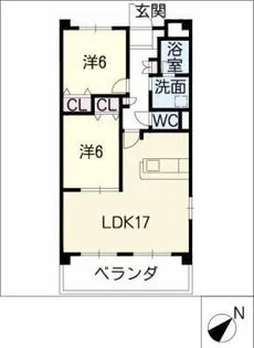 パークサイド【4階】の間取り