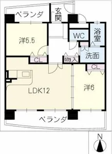 Bell Heiwa【10階】の間取り