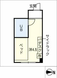 カレッジコート名古屋【3階】の間取り