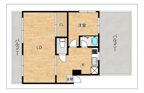 メゾン・メジテラーネ【301号室】の間取り