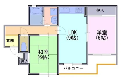 マノワール久貝【302号室】の間取り