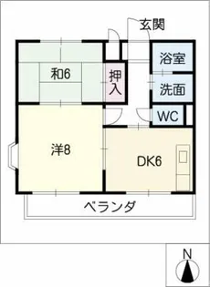 メゾン塩釜【2階】の間取り