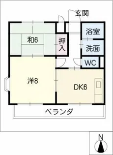 メゾン塩釜【2階】の間取り