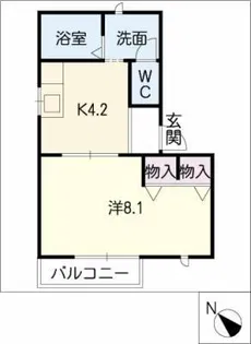アーバンヒルズ秀栄【1階】の間取り