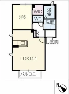 プロヌーブ芦原【1階】の間取り