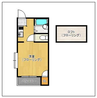 1Rの間取り画像