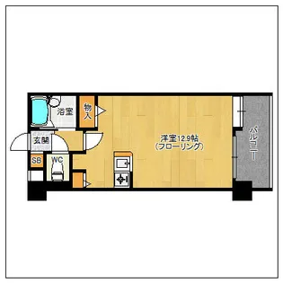 サンセーヌ大名【302号室】の間取り