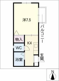 カーサ松原【2階】の間取り