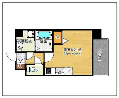 David Link東公園【602号室】の間取り