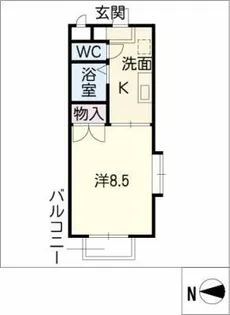 アネモスつつじが丘【2階】の間取り