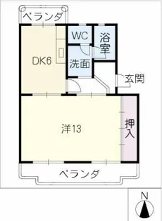 アベニューサンフラワー【3階】の間取り