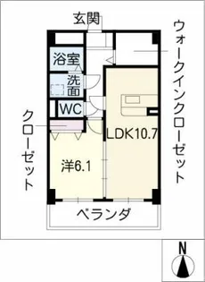 キャノン山伏【1階】の間取り