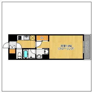 ラハイナ博多【3階】の間取り