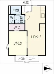 ポートタウンA・B【2階】の間取り