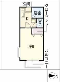 クレール美浜【2階】の間取り