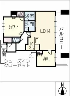 ザ・ライオンズミッドキャピタルタワー【27階】の間取り