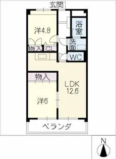 パークアドレス瑞穂【3階】の間取り