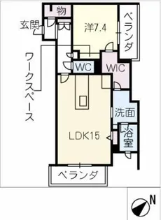HIGH LINE PARK B【4階】の間取り