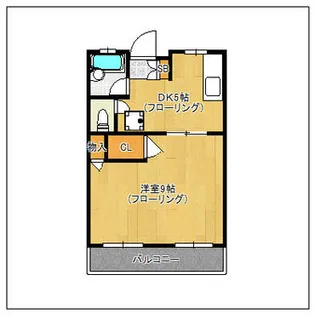 エクセル産大前【101号室】の間取り