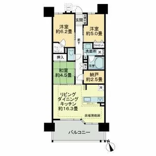 ライオンズ半田プレステージレジデンス【4階】の間取り