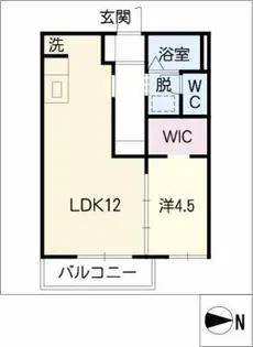 タウニー英【1階】の間取り