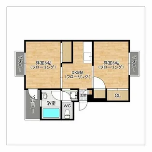 TS崎村ビル【205号室】の間取り