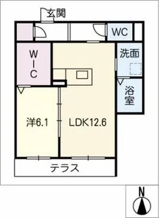 ヴィラコート五軒家町【1階】の間取り