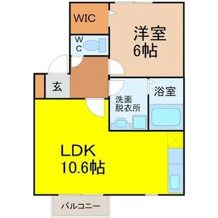 レザンコートA棟【2階】の間取り